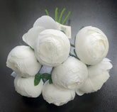 Buchet cu bujori albi artificiali – 7 flori 24cm